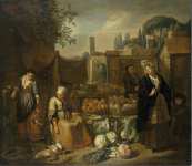 Bloemen Norbert van called Cephalus Genre Scene  - Hermitage